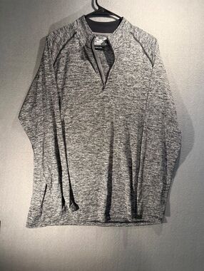 Under Armour Loose Fit Gray HeatGear Pullover Sweatshirt LG